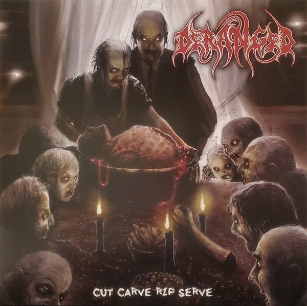 Deranged ‎– Cut Carve Rip Serve lp  death grind  nieuw  new, LP, Speciale editie, Overige formaten, Ophalen of Verzenden