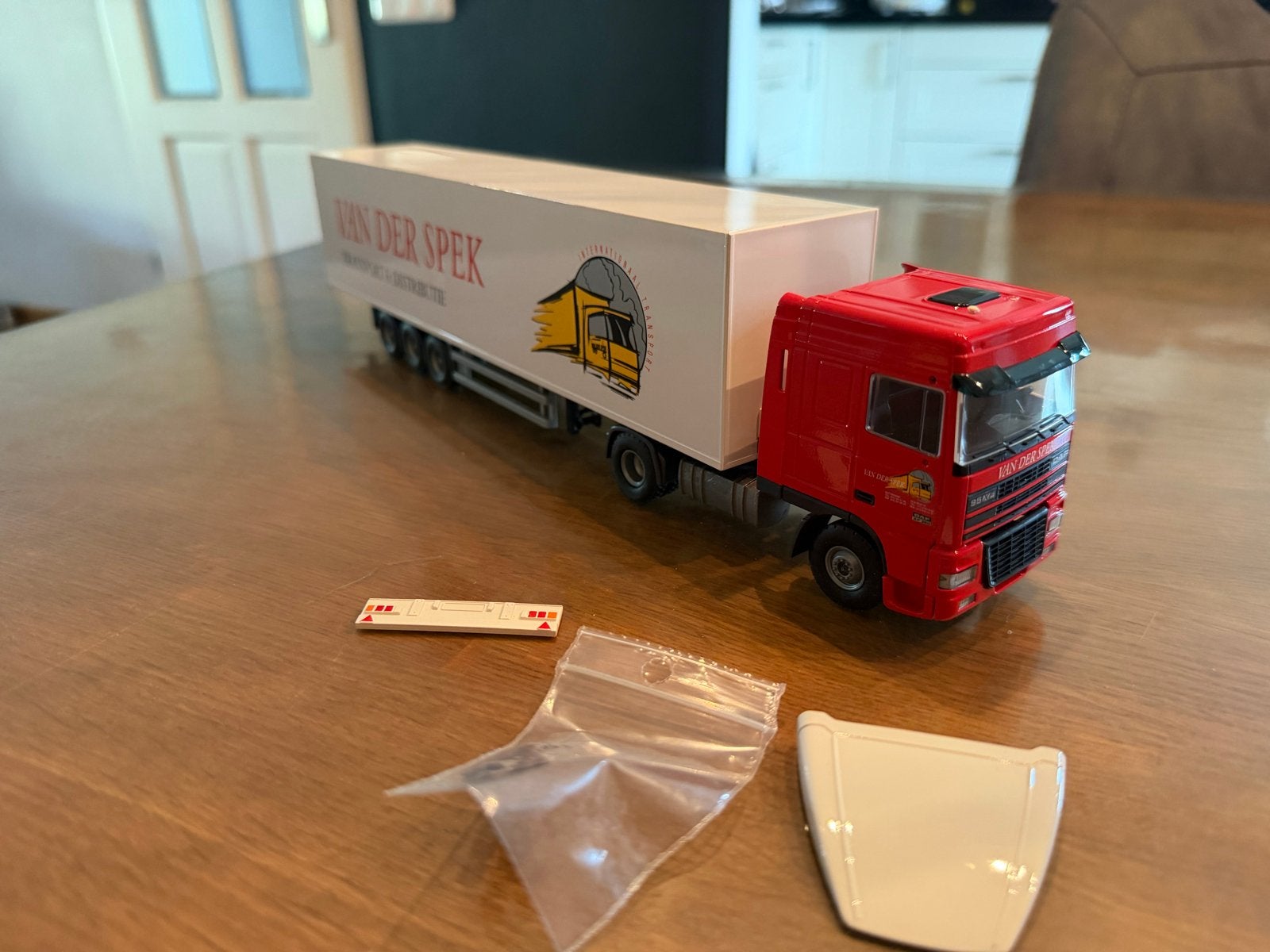 DAF 95XF "Van der Spek" vrachtwagen model, Ophalen of Verzenden, Zo goed als nieuw, Overige merken