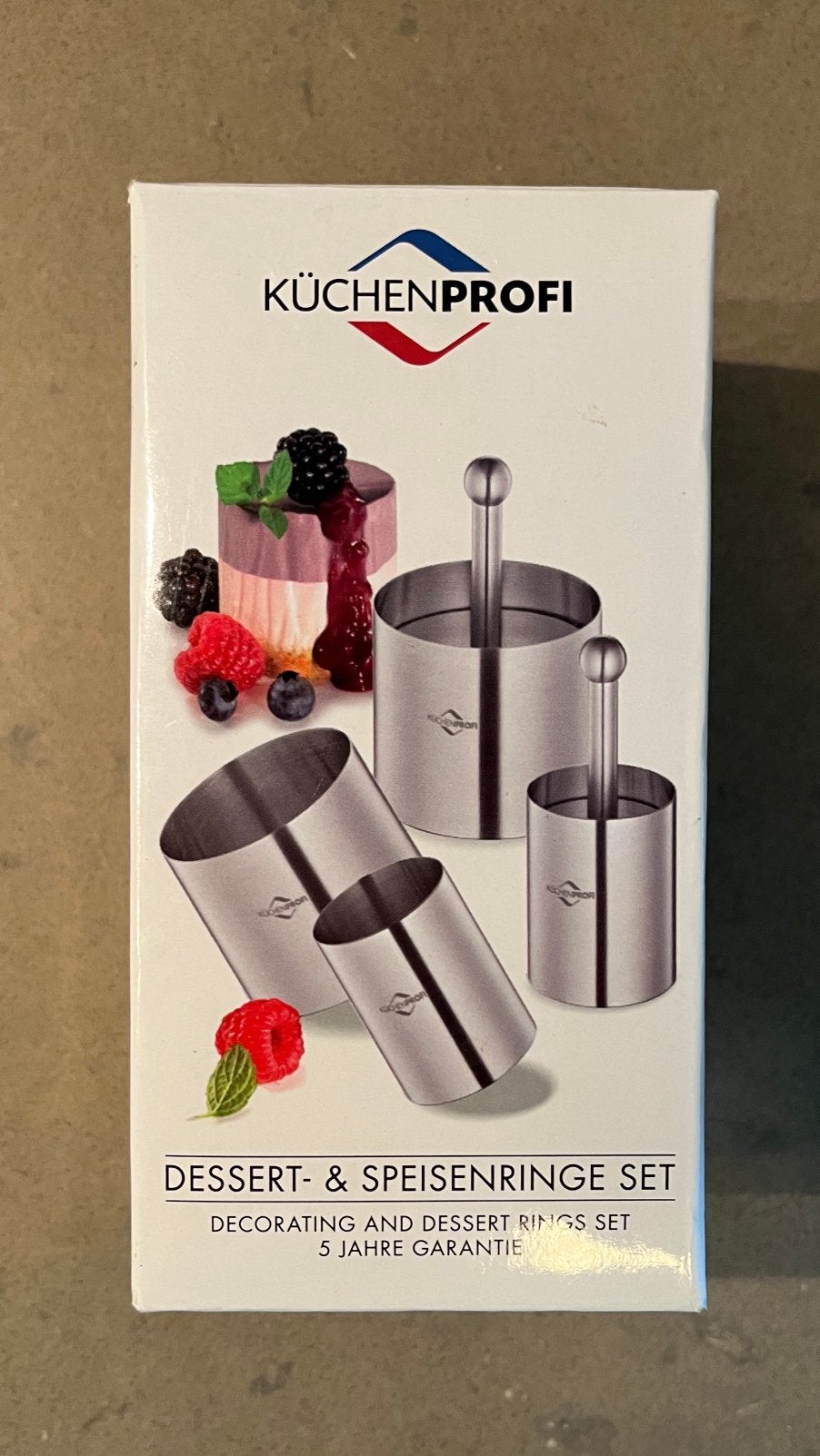 Küchenprofi Dessert- & Speisenringe Set RVS – nieuw in doos!, Overige typen, Ophalen of Verzenden, Metaal, Overige merken