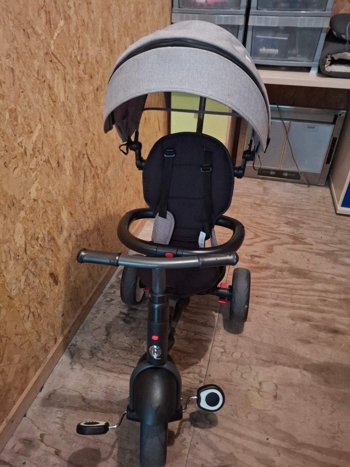 fiets met driewielen, Ophalen