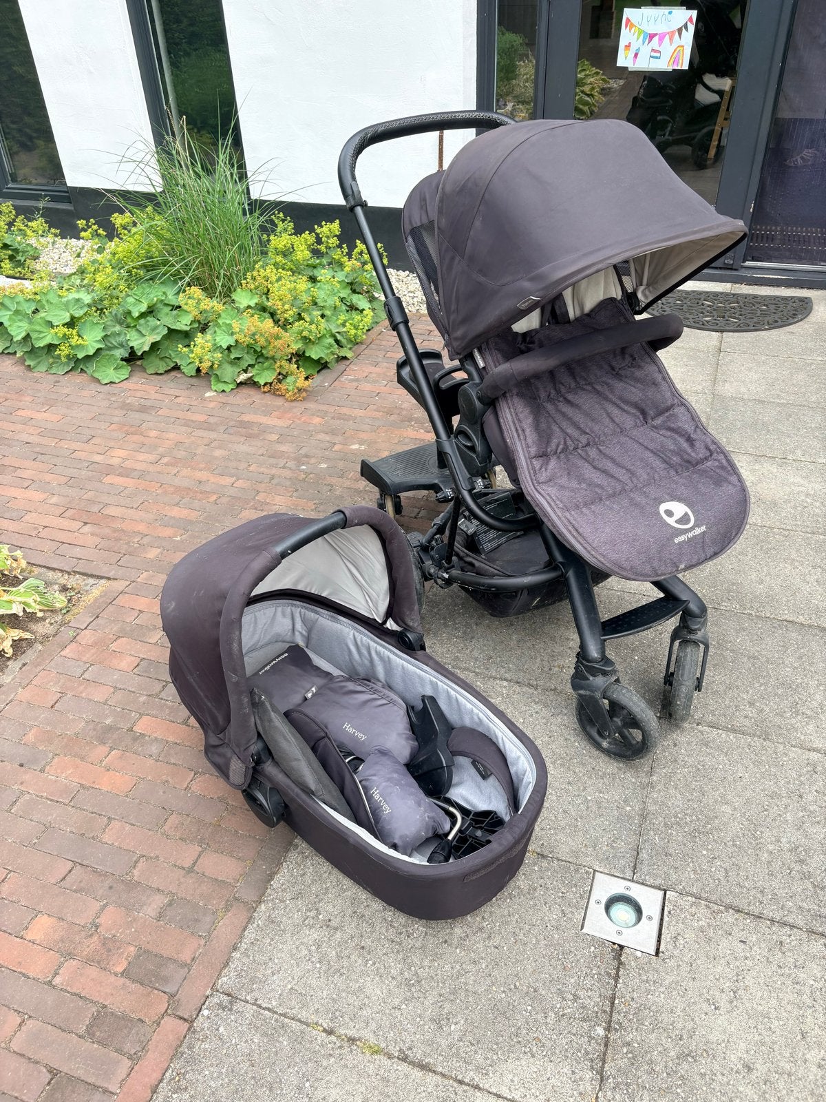 Easywalker Harvey kinderwagen met complete accessoires set, Gebruikt, Combiwagen, Met autostoeltje, Ophalen