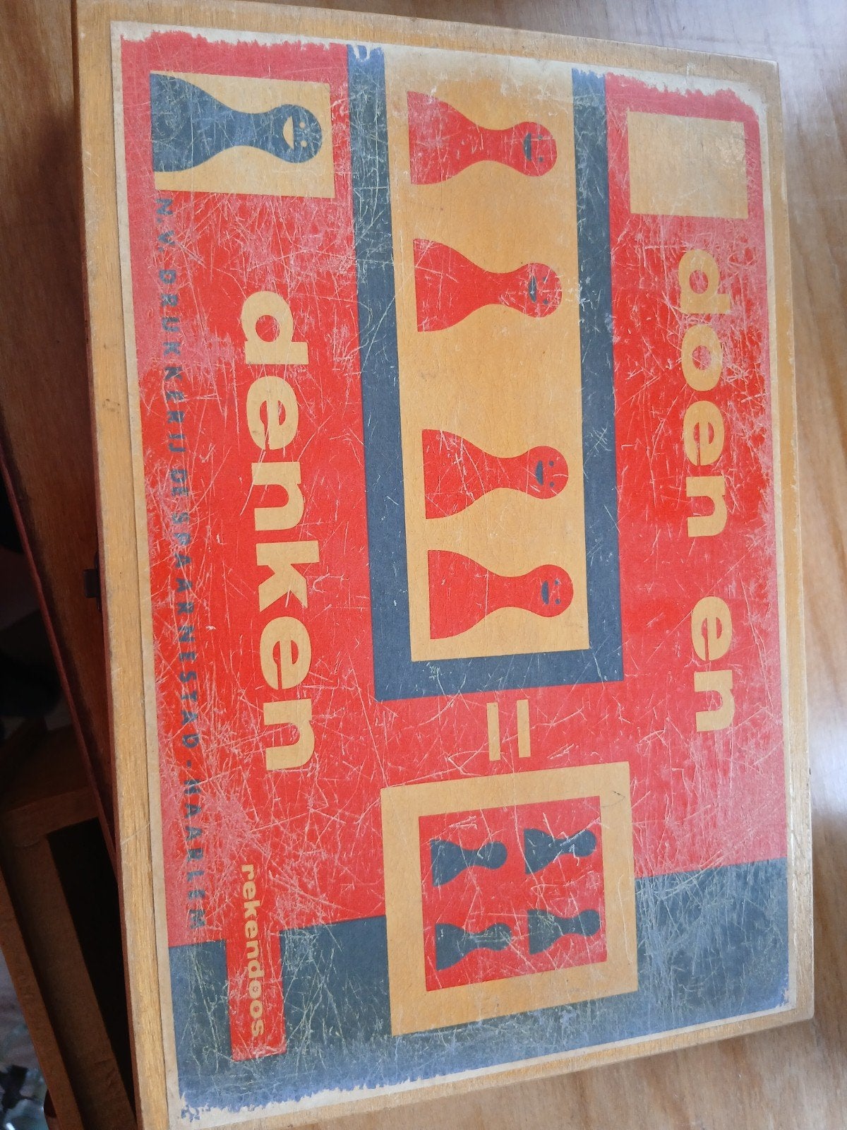 vintage. Ouderwetse Rekendoos - Nostalgisch Educatief Speelg, Ophalen of Verzenden, Gebruikt