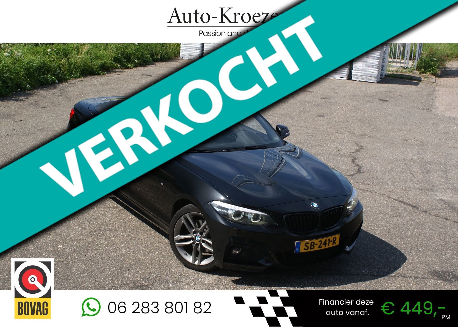 BMW 2-serie Cabrio 220i High Executive | M Pakket | Org NL |, Automaat, Achterwielaandrijving, 4 cilinders, Cabriolet