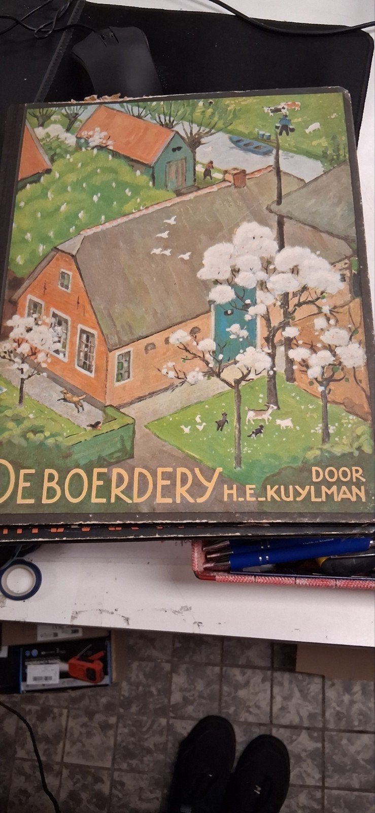 De Boerderij - H.E. Kuylman - Vintage Plaatjesalbum, Ophalen of Verzenden, Gelezen, H.E. Kuylman, Plaatjesalbum