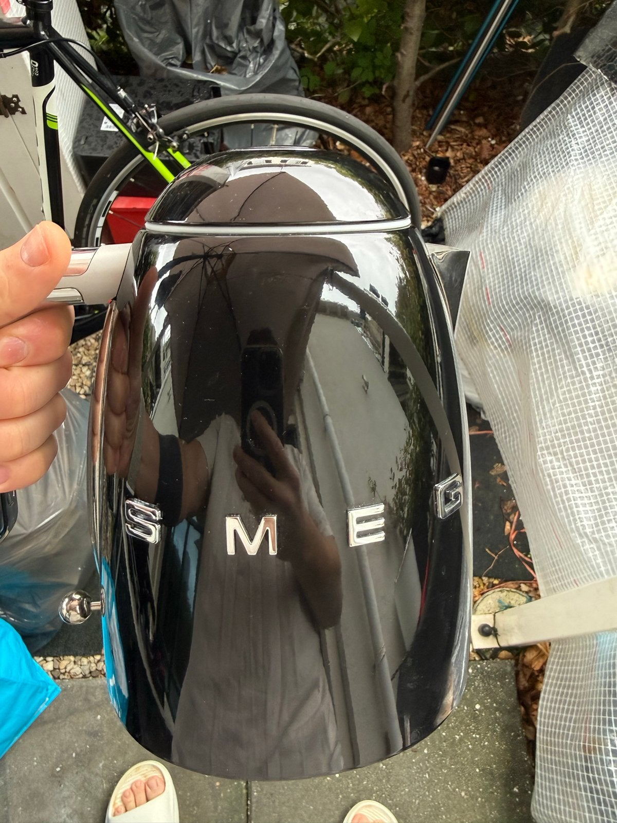 Smeg waterkoker zwart 1,7L – goede staat, Witgoed en Apparatuur, 1 tot 2 liter, Ophalen of Verzenden, Gebruikt