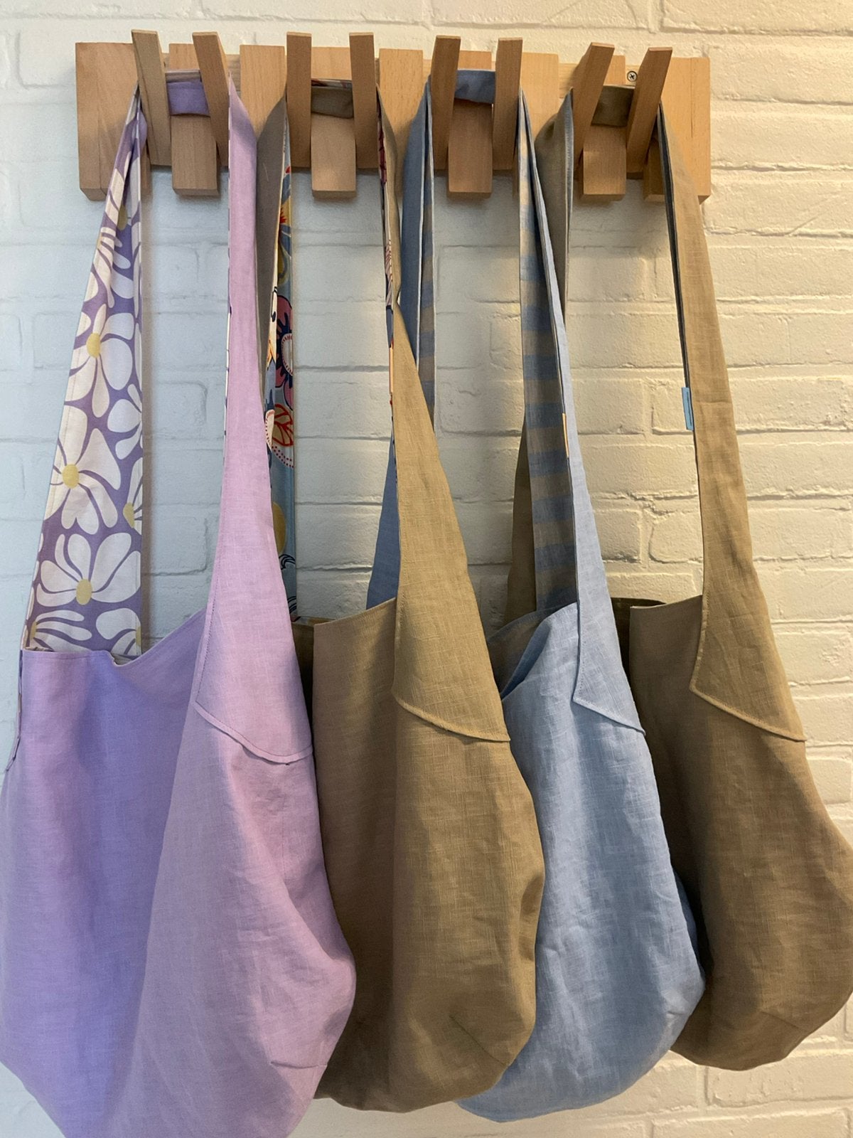 Linnen Tas Crossbody binnenkant van katoen Boho Style, Sieraden, Tassen en Uiterlijk, Tassen | Damestassen, Nieuw, Overige typen