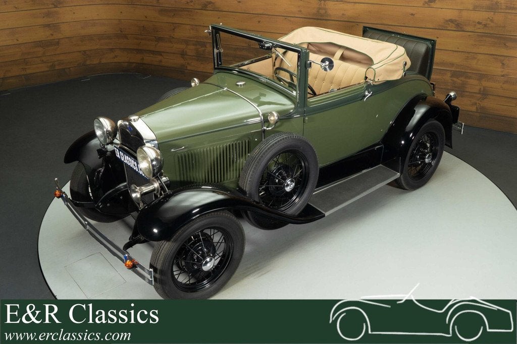 Ford Model A Cabriolet | 1930, Auto's, Oldtimers, Achterwielaandrijving, Beige, Cabriolet, 4 stoelen