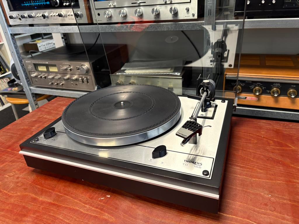 Thorens TD-166 gerestaureerd incl handleiding, Ophalen, Refurbished, Platenspeler, Thorens