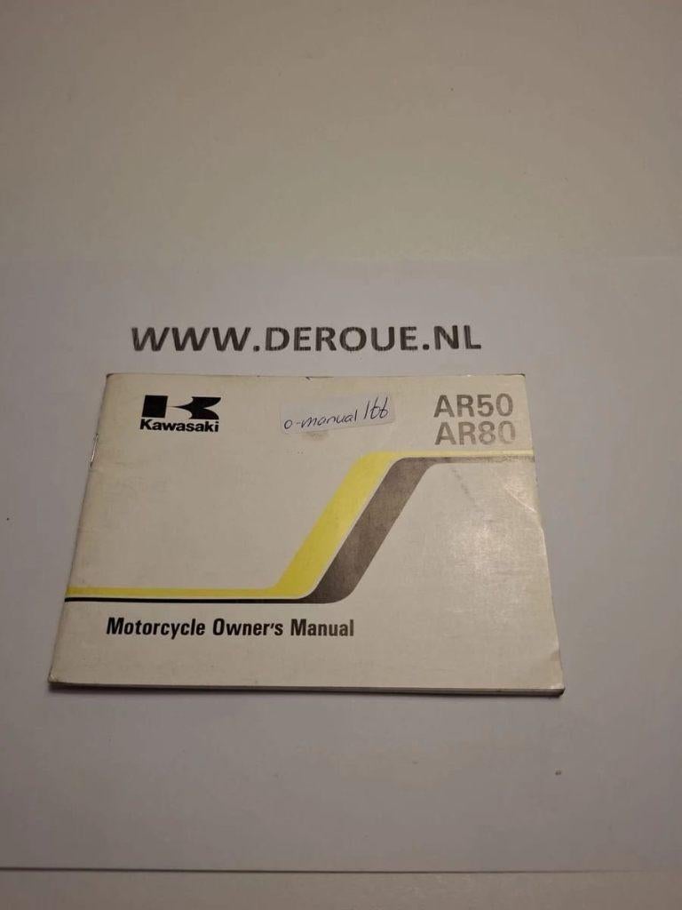 166 0WNERS MANUAL KAWASAKI AR50-AR80-C 1989 USED, Motoren, Handleidingen en Instructieboekjes, Kawasaki, Ophalen of Verzenden