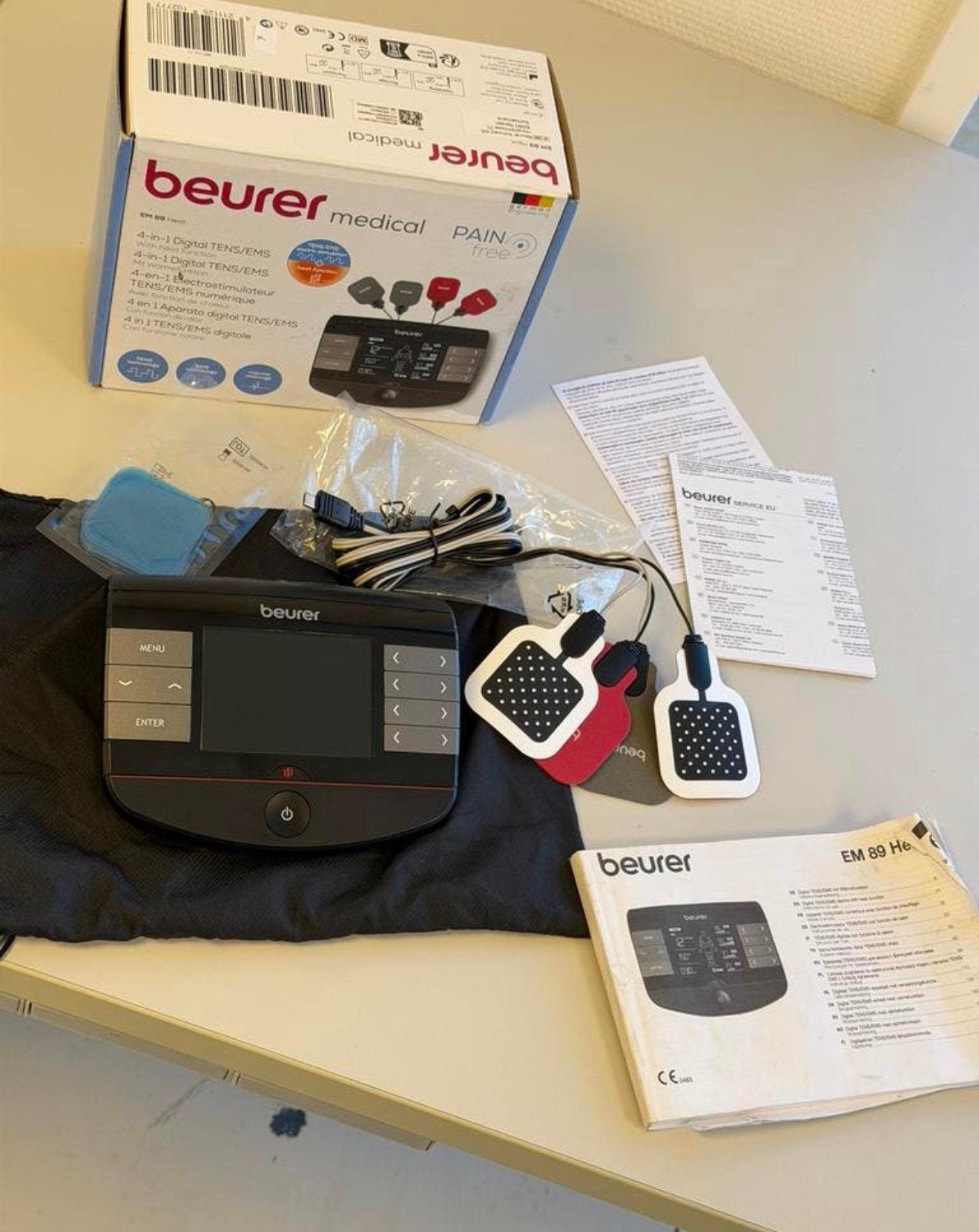 Beurer EM 89 Heat TENS EMS trainer 4-in-1 digitaal Als nieuw, Ophalen of Verzenden, Zo goed als nieuw, H, H