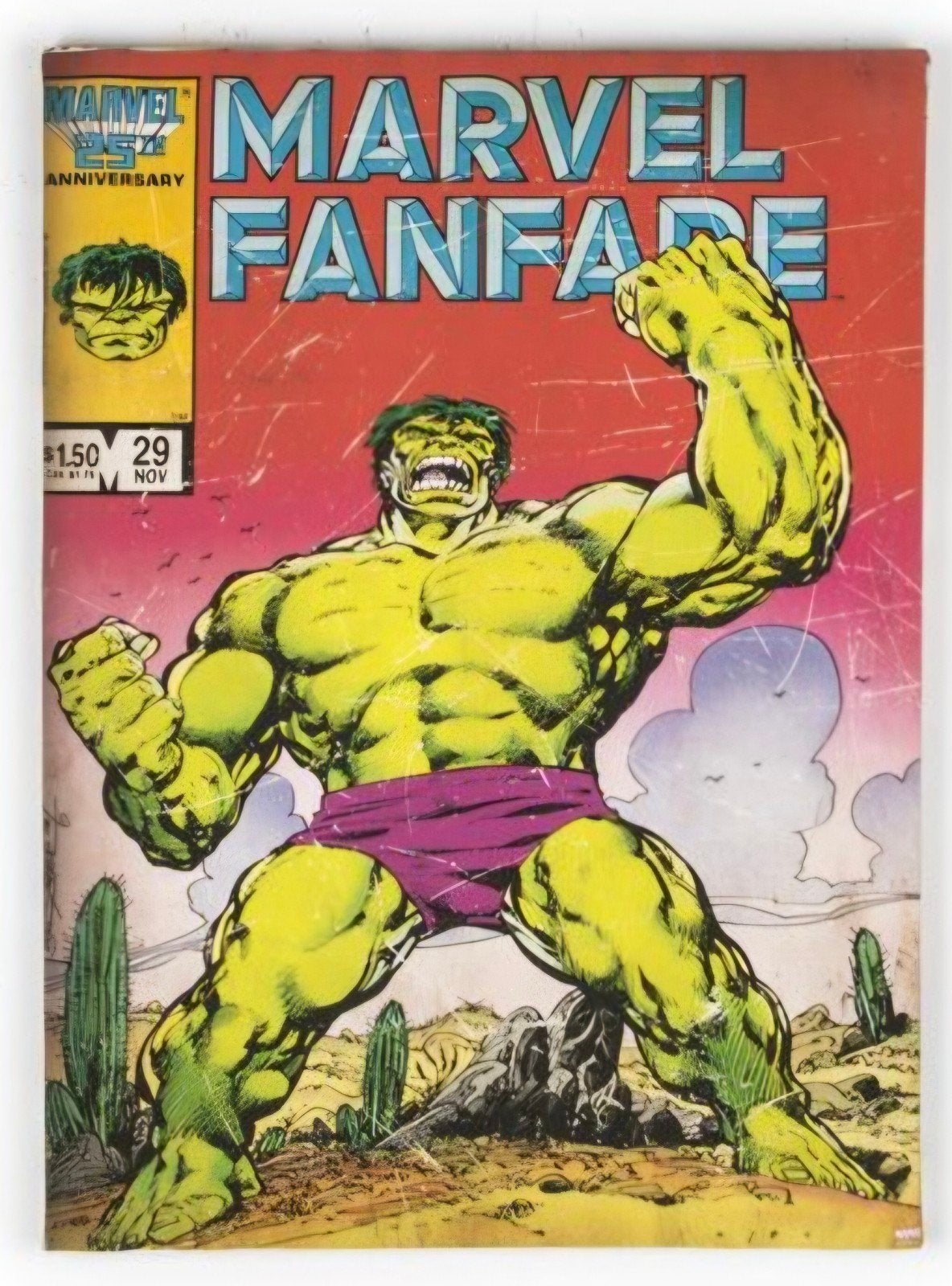 6 stuks Marvel Fanfare The Incredible Hulk 50x70cm, Marvel Comics, Onbekend, Nieuw, Ophalen of Verzenden