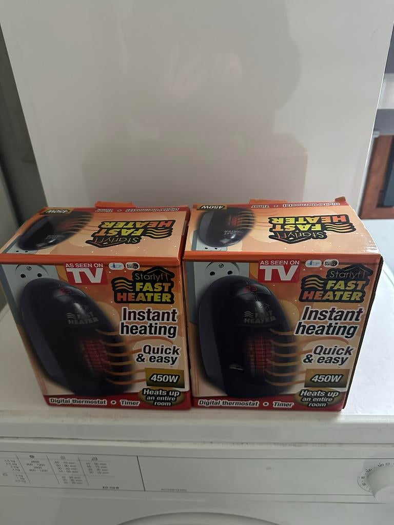 2x Starlyf Fast Heater 450W - Compacte elektrische kachel, Ophalen, Nieuw