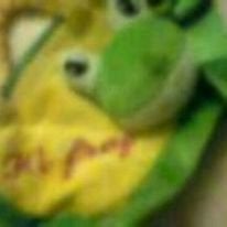 Hi Frog Gele / Groene plucheTasje, Groen, Overige typen, Ophalen of Verzenden, Zo goed als nieuw