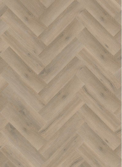 Gelasta Artline Visgraat PVC – compleet gelegd €60,- per m², Bruin, Nieuw, Ophalen of Verzenden, 25 tot 50 m²