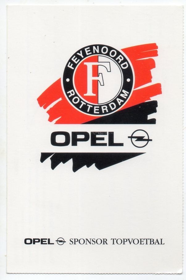 Feyenoord Rotterdam Opel 1 (sport voetbal), Verzamelen, Ophalen, 1980 tot heden, Gelopen, Sport en Spel