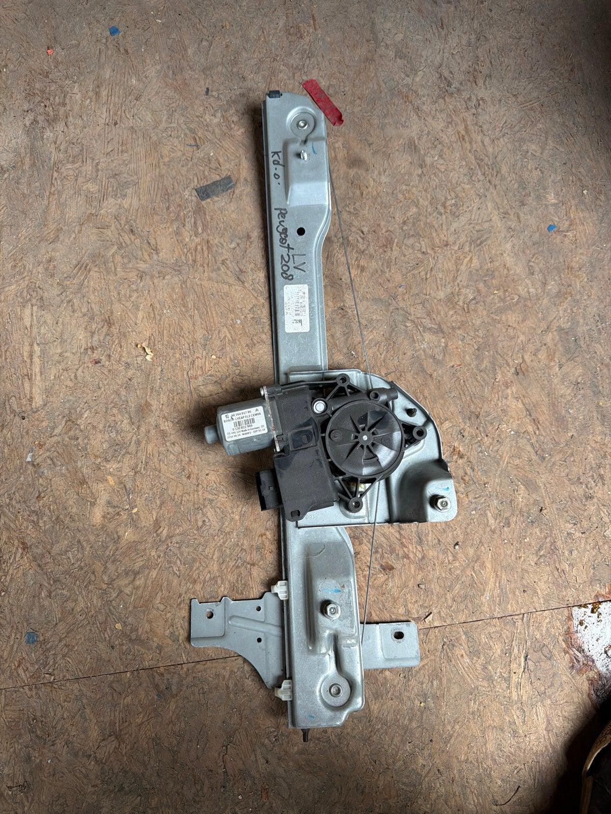Raammotor met raammechaniek Peugeot 208 2016 links voor, Ophalen of Verzenden, Gebruikt, Peugeot