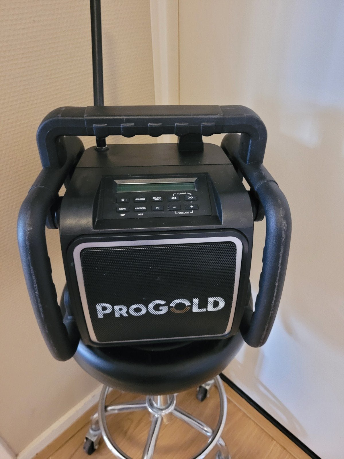 Progold Bouwradio DAB+ FM Bluetooth USB Oplaadbaar, Audio, Tv en Foto, Ophalen of Verzenden, Gebruikt, Bouwradio