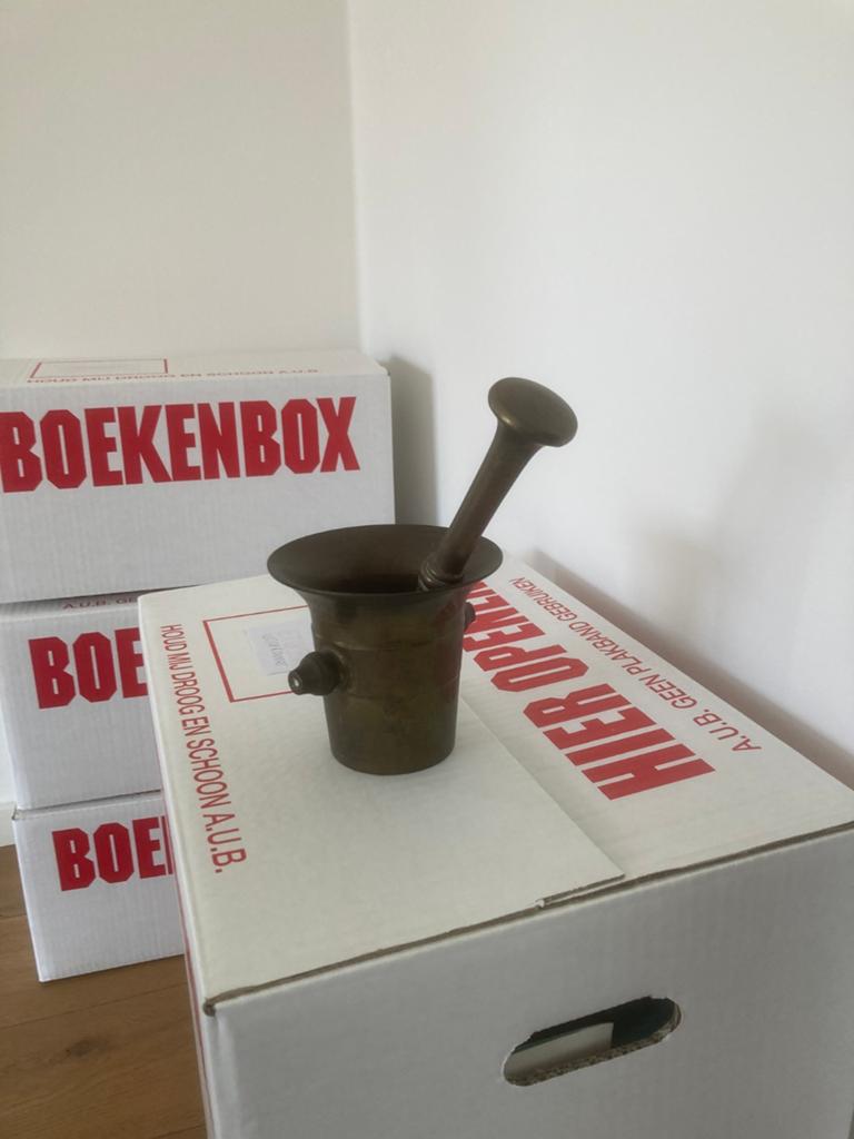 Echte koperen vijzel, Antiek en Kunst, Ophalen