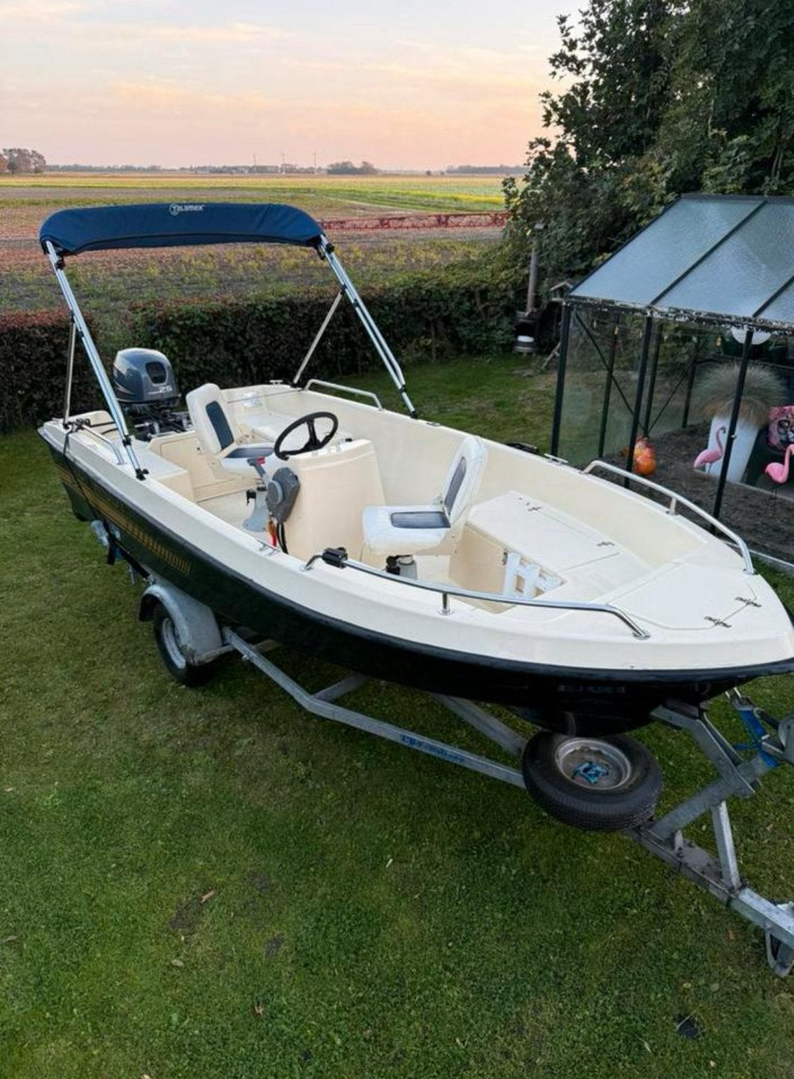 Seafinder 420 console, Yamaha 25pk & LBT trailer, Ophalen, Overige merken, Zo goed als nieuw, Minder dan 70 pk