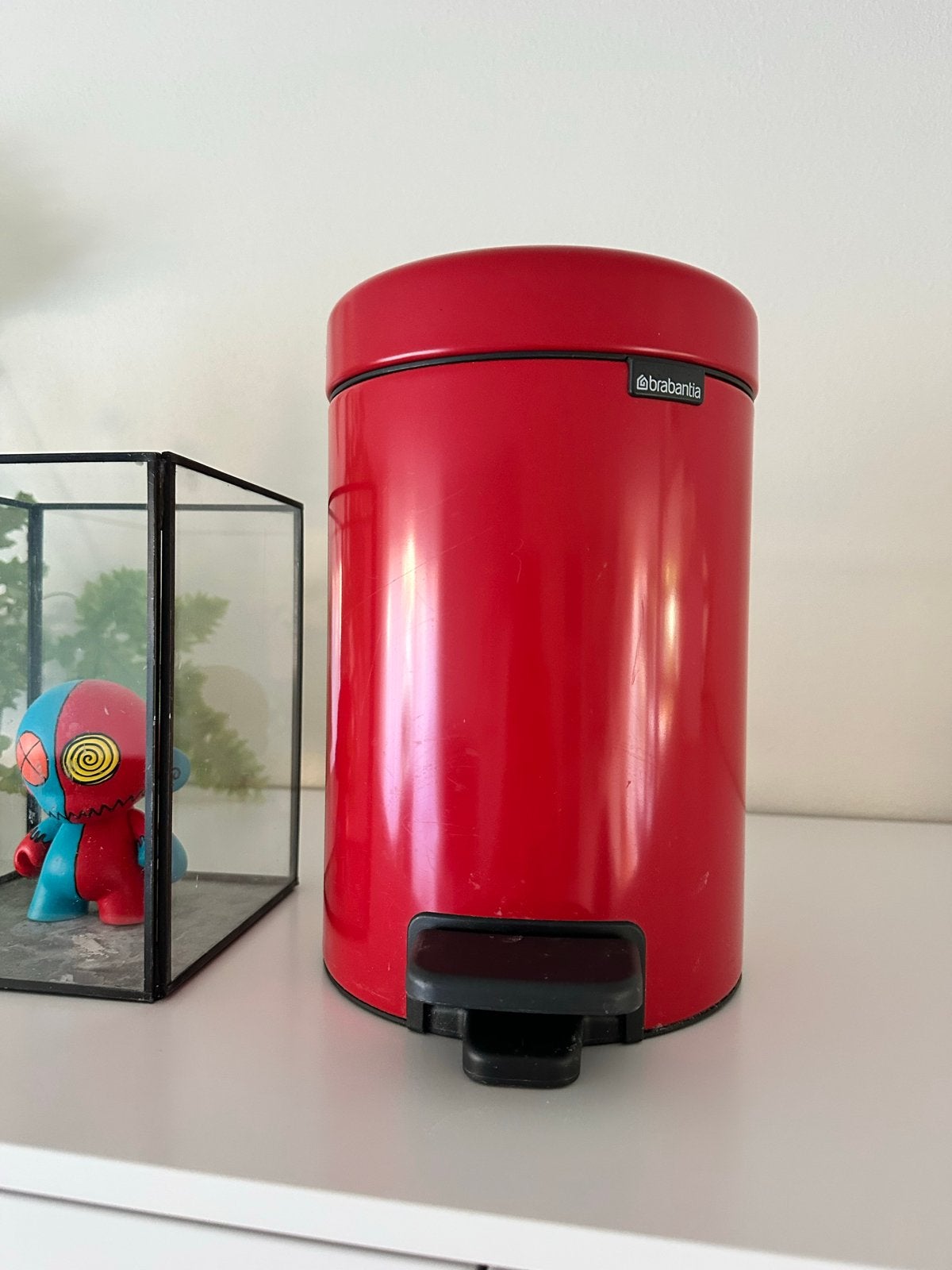 Brabantia Pedaalemmer Rood - 10 liter, 50 – 75, Gebruikt, Met pedaal, Ophalen of Verzenden