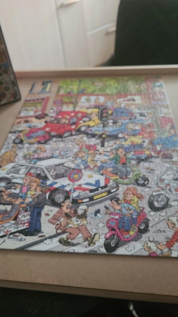 Jan van haasteren verkeerschaos 500 stukjes, Ophalen of Verzenden, 500 t/m 1500 stukjes, Zo goed als nieuw, Legpuzzel