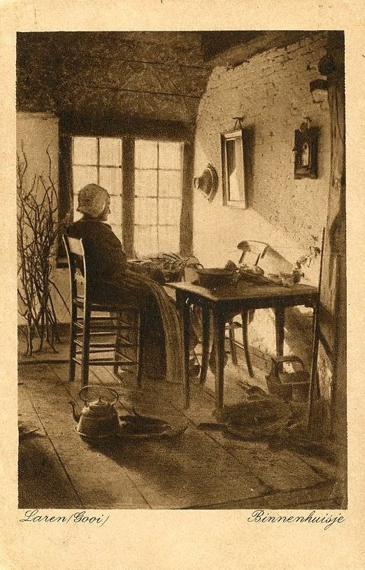 LAREN NH – Binnenhuisje 1909 (VK544), Verzenden, Voor 1920, Gelopen, Noord-Holland