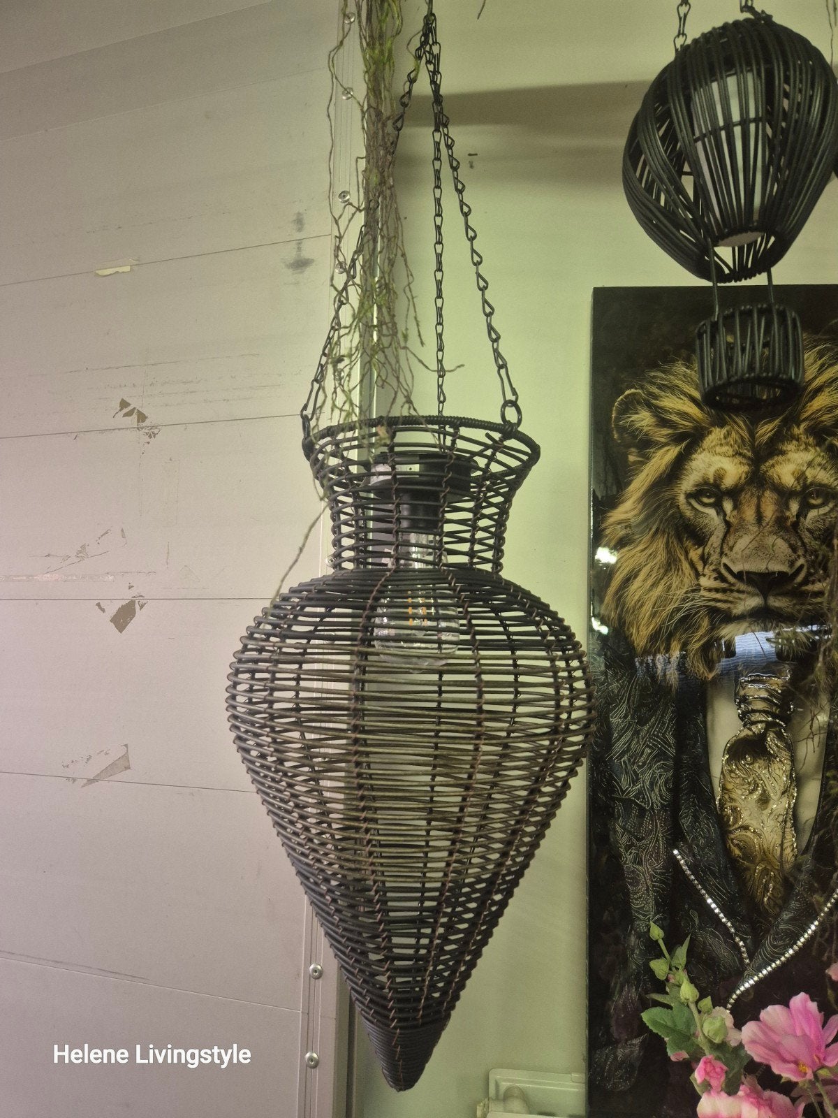 Countryfield Solar Hanglamp L Zwart - 25x25x44CM, Helene Livingstyle, Helenelivingstyle@gmail.com, 7531TJ, Nieuw