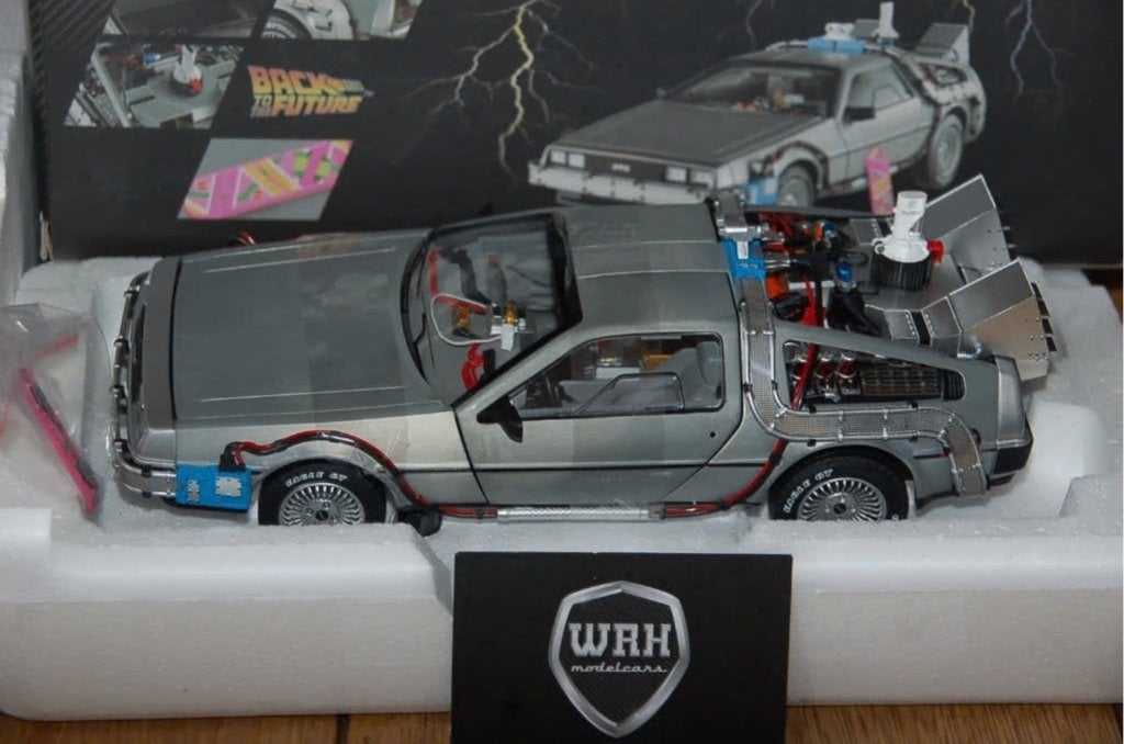 DELOREAN TIME MACHINE BACK TO THE FUTURE Hothweels elite WRH, Verzenden, Zo goed als nieuw, Auto, Hot Wheels