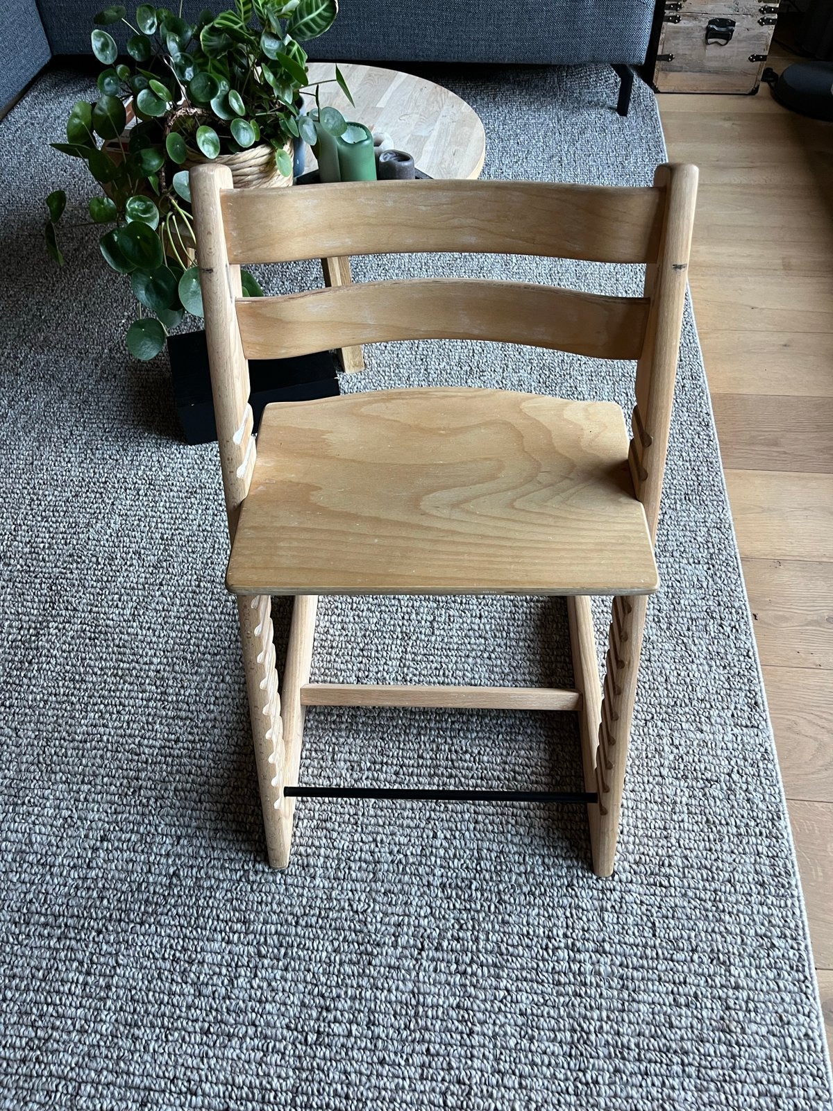 Houten meegroeistoel van Stokke | kinderstoel, Ophalen, Gebruikt, Meegroeistoel, Afneembaar eetblad