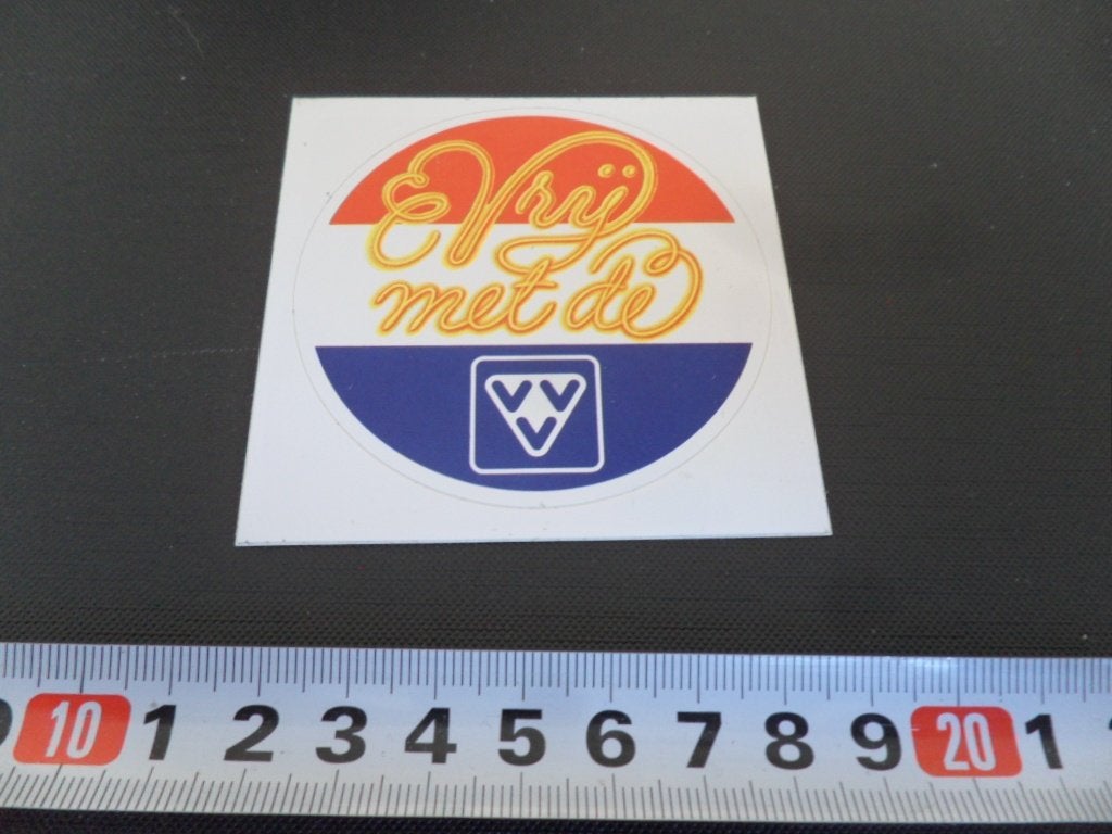 sticker Vrij met de VVV, Ophalen, Zo goed als nieuw