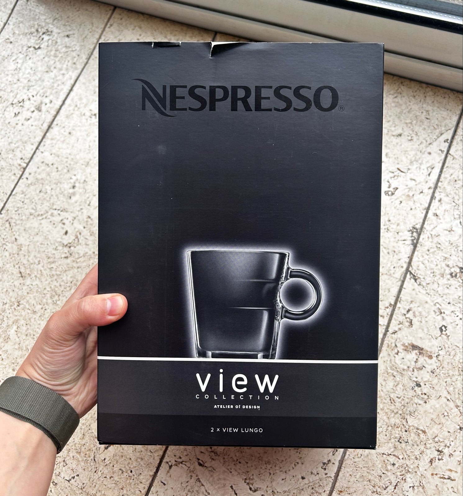 Nespresso View Lungo Kopjes met Schotels - Nieuw in doos, Huis en Inrichting, Keuken | Servies, Nieuw, Kop(pen) en/of Schotel(s)