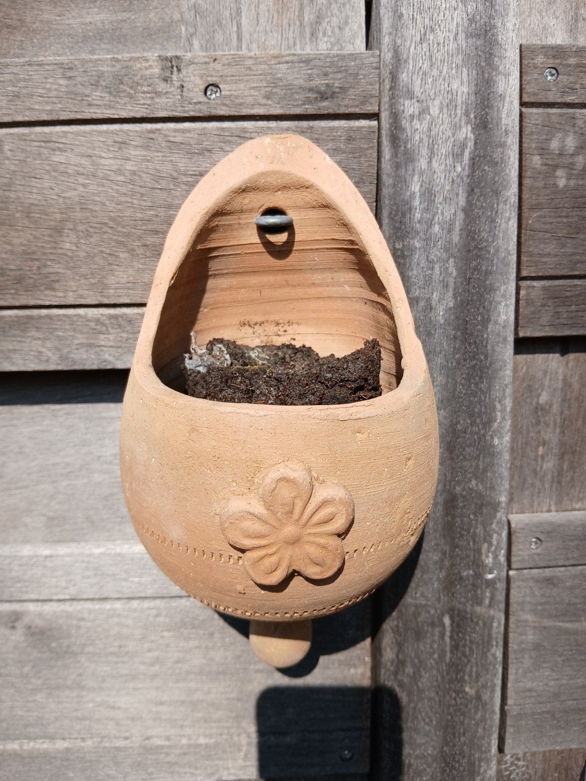 Terracotta wand plantenpot, Steen, Minder dan 30 cm, Rond, Ophalen of Verzenden