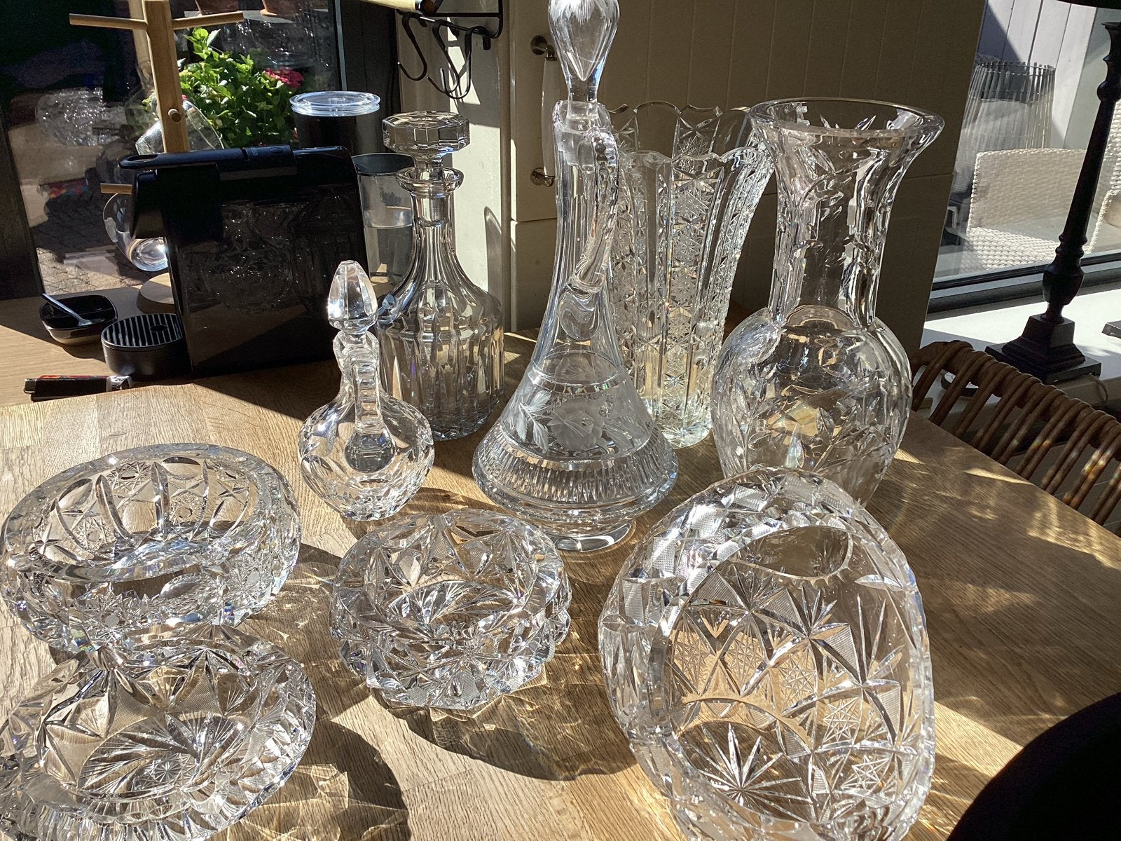 Prachtige collectie echt Boheems kristal, Ophalen of Verzenden