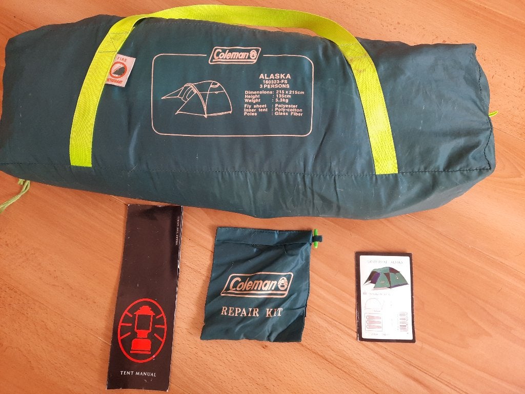 Coleman Alaska 3-persoons tent - Ideaal voor kamperen, Caravans en Kamperen, Ophalen of Verzenden, Gebruikt, Tot en met 3