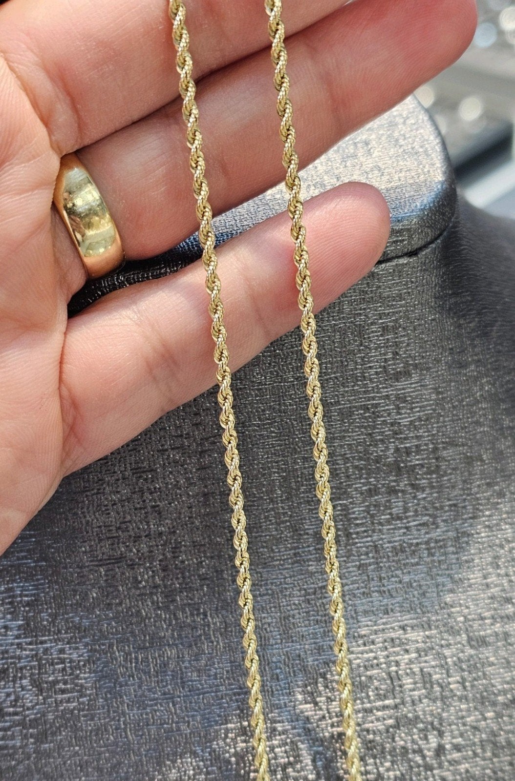 Mooie ropchain 2mm 14k gouden ketting