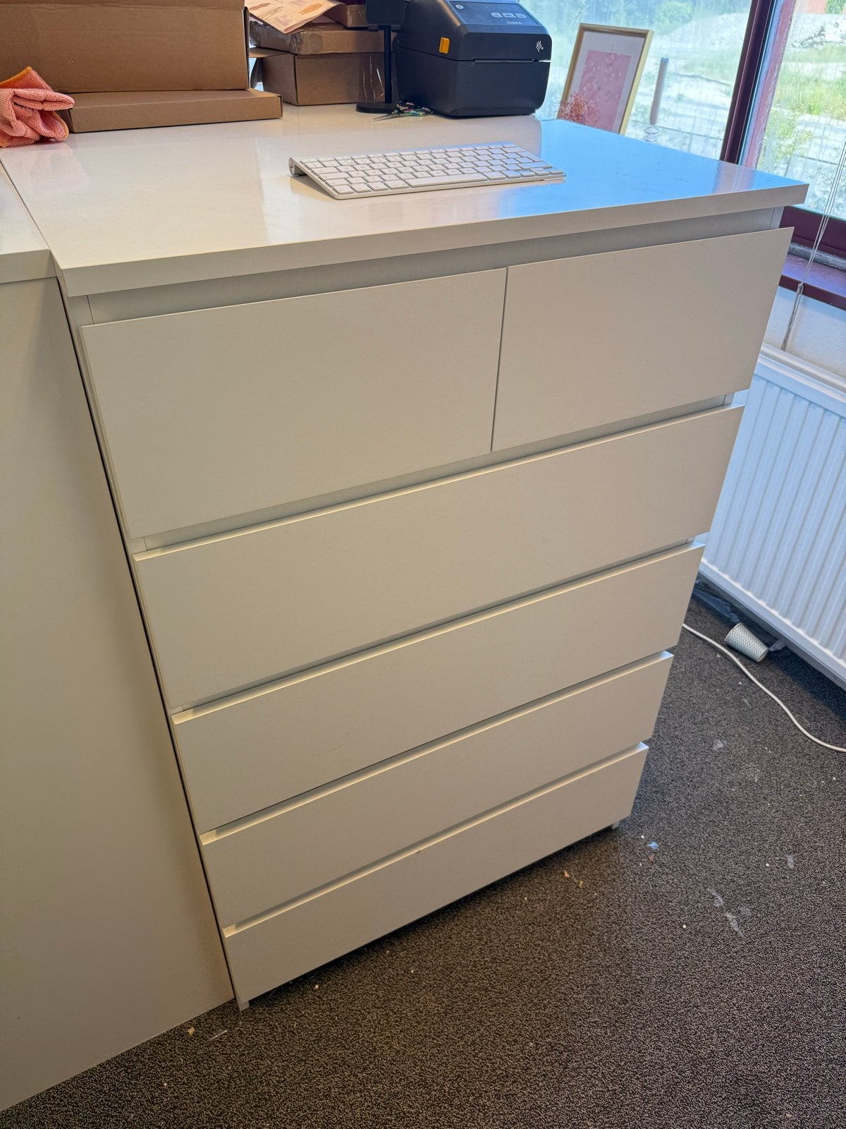 IKEA Malm ladekast - 3 stuks, veel opbergruimte, 5 laden of meer, Ophalen, Gebruikt