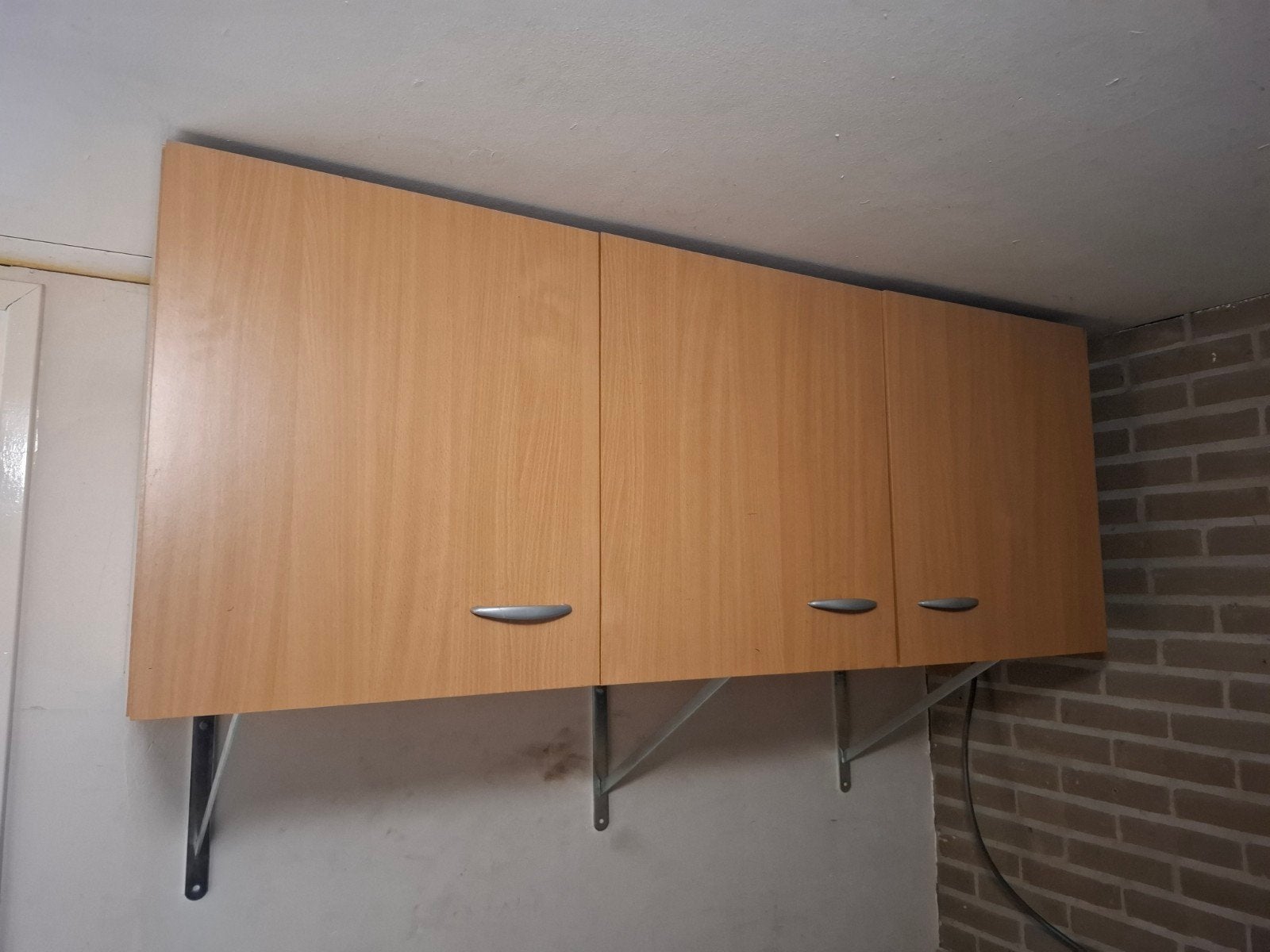 Bovenkast, Huis en Inrichting, Ophalen, Gebruikt, 100 tot 150 cm, Bruin