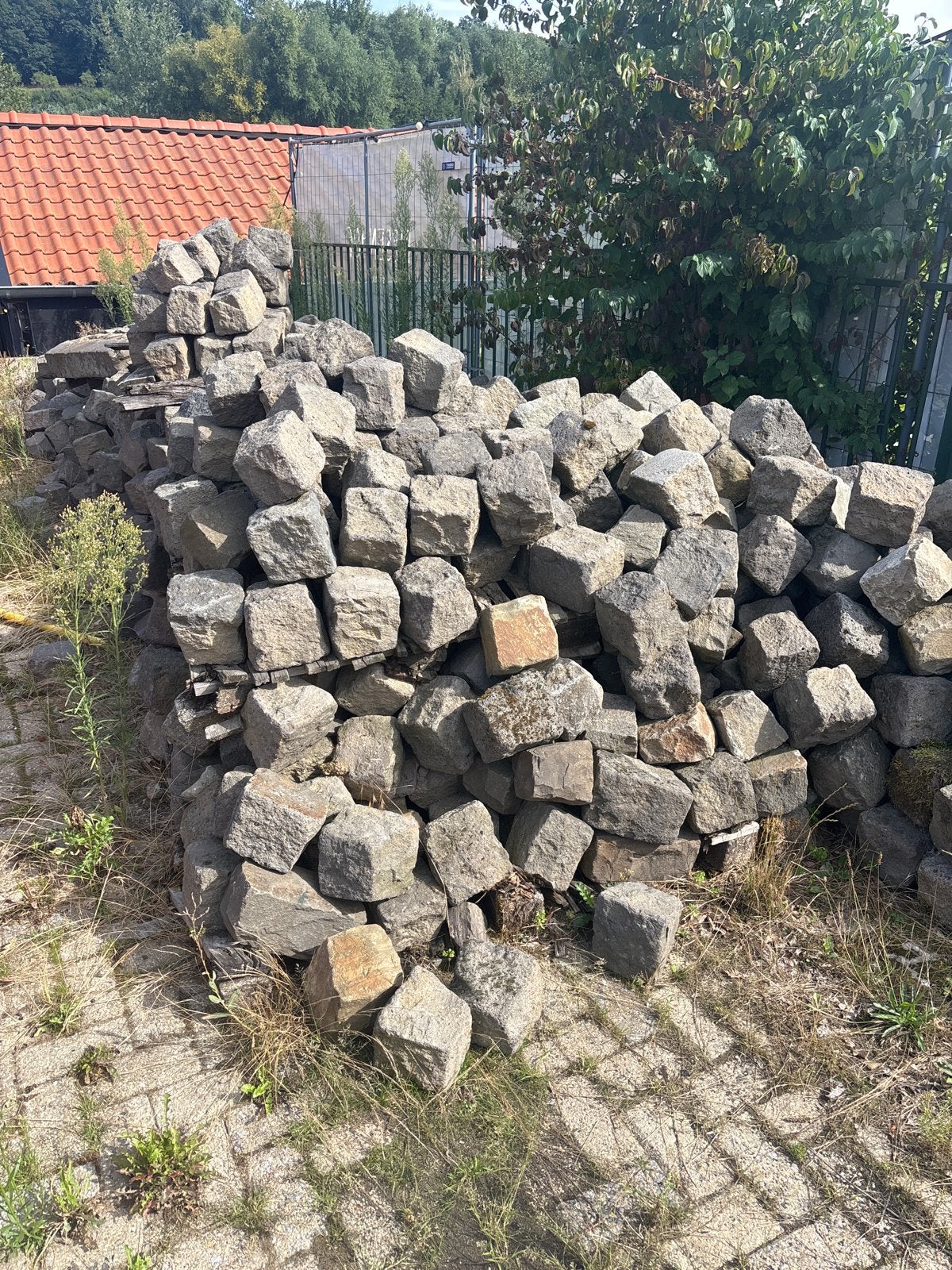 Oude natuurstenen kasseien - Ideaal voor bestrating, Ophalen of Verzenden, Gebruikt, Natuurstenen