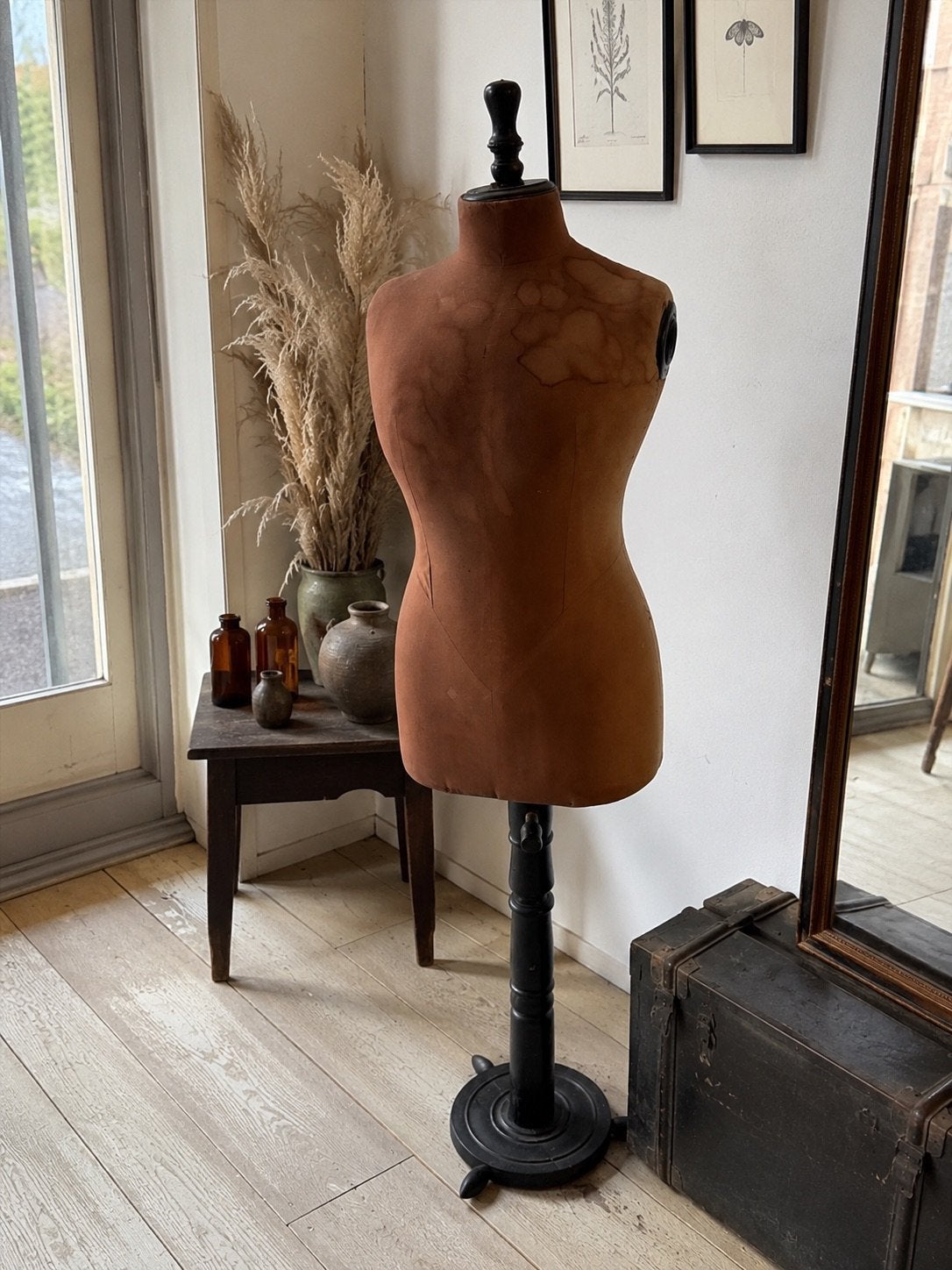 Vintage Kleermakerspaspop op Houten Voet – Etalagepop, Ophalen