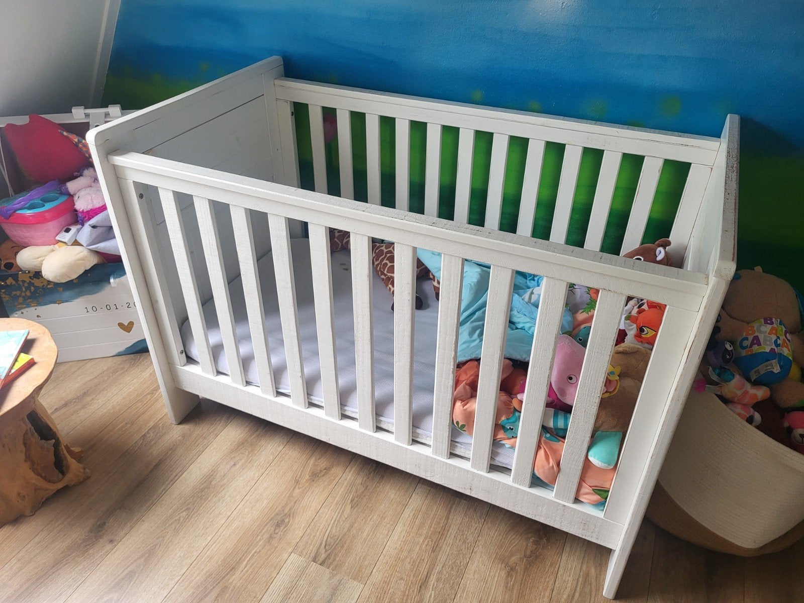 Ledikant met Aerosleep matras en topper, Kinderen en Baby's, Babywiegjes en Ledikanten, Ophalen, Gebruikt, Ledikant