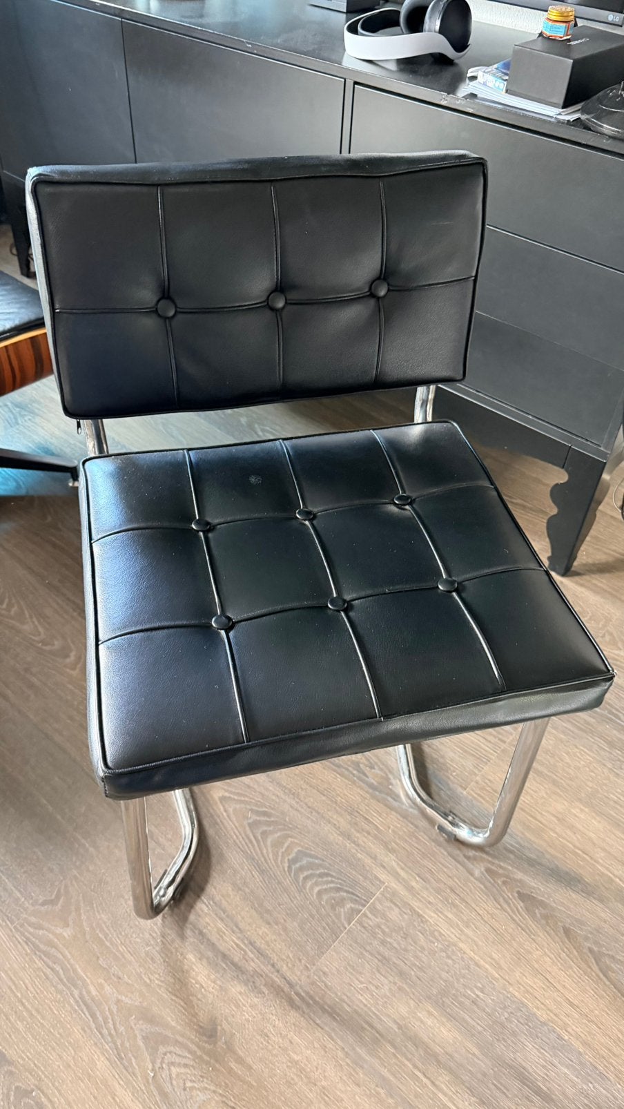 4 x eetkamer stoelen, Ophalen, Gebruikt, Zwart, Vier