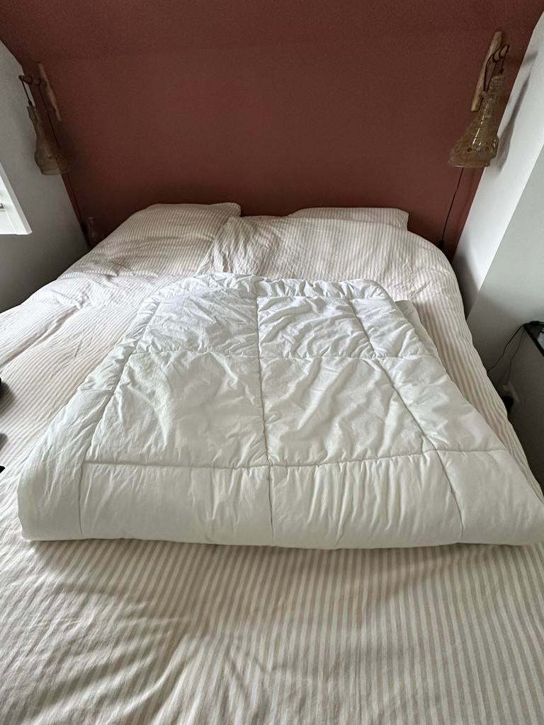 Oekotex 200x200 katoenen dekbed 2 dekbedhoezen 3 hoeslakens, Huis en Inrichting, Slaapkamer | Beddengoed, Wit, Tweepersoons, Ophalen of Verzenden
