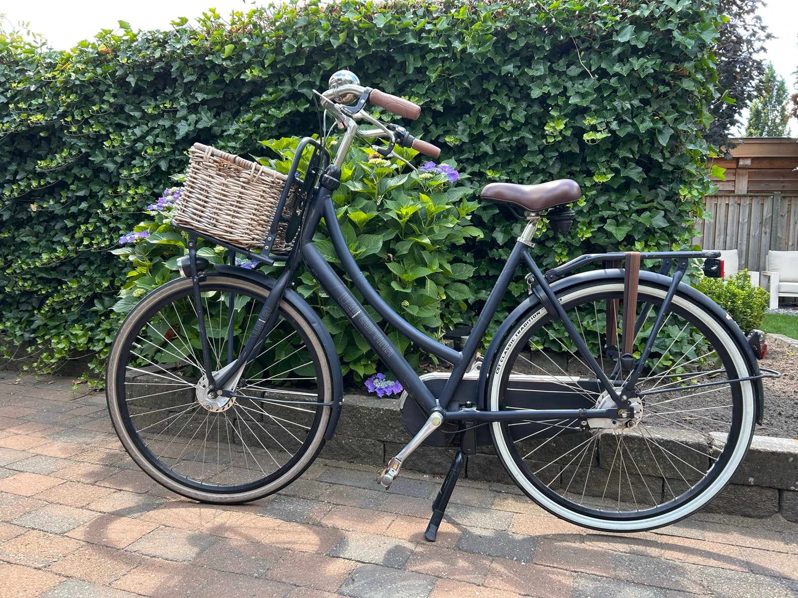 Cortina Damesfiets 28 inch met mand en versnellingen, Versnellingen, Trommelrem, Ophalen, Overige merken