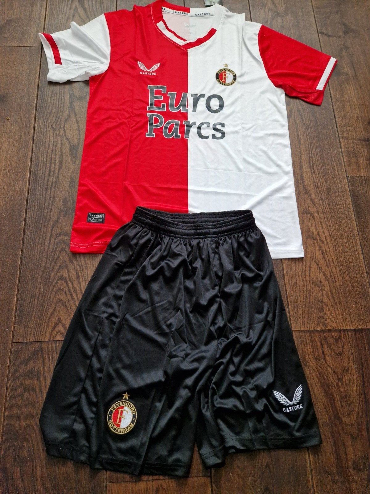 Feyenoord thuistenue setje maat 116-134, Set, Nieuw, Ophalen of Verzenden, .
