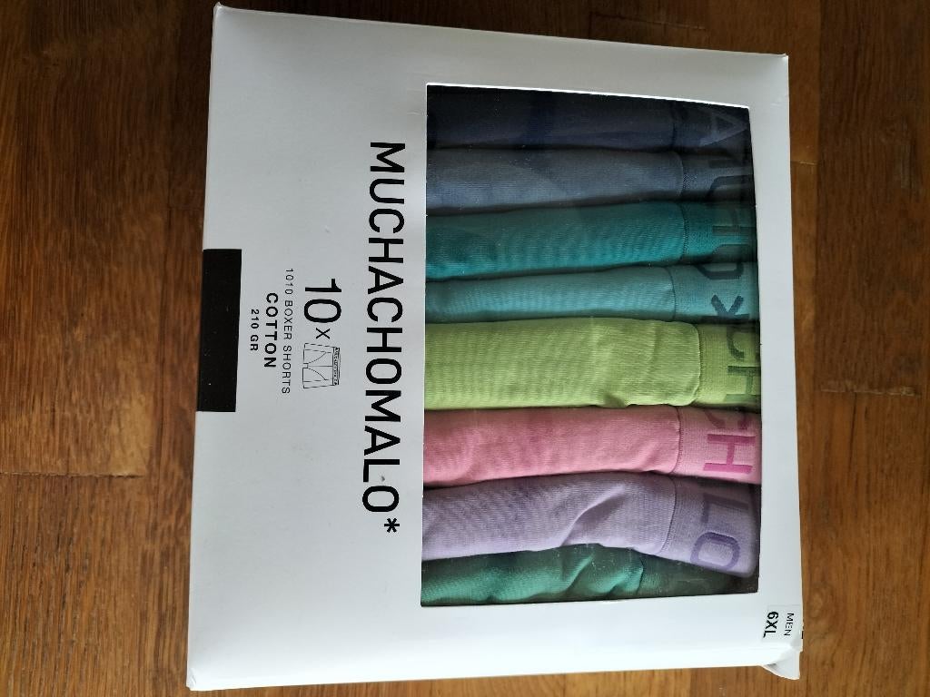 10 NIEUWE MUCHACHOMALO HERENSHORTS MAAT 6XL !, Kleding | Heren, Ondergoed, Verzenden, Overige kleuren, Muchachomalo, Boxer