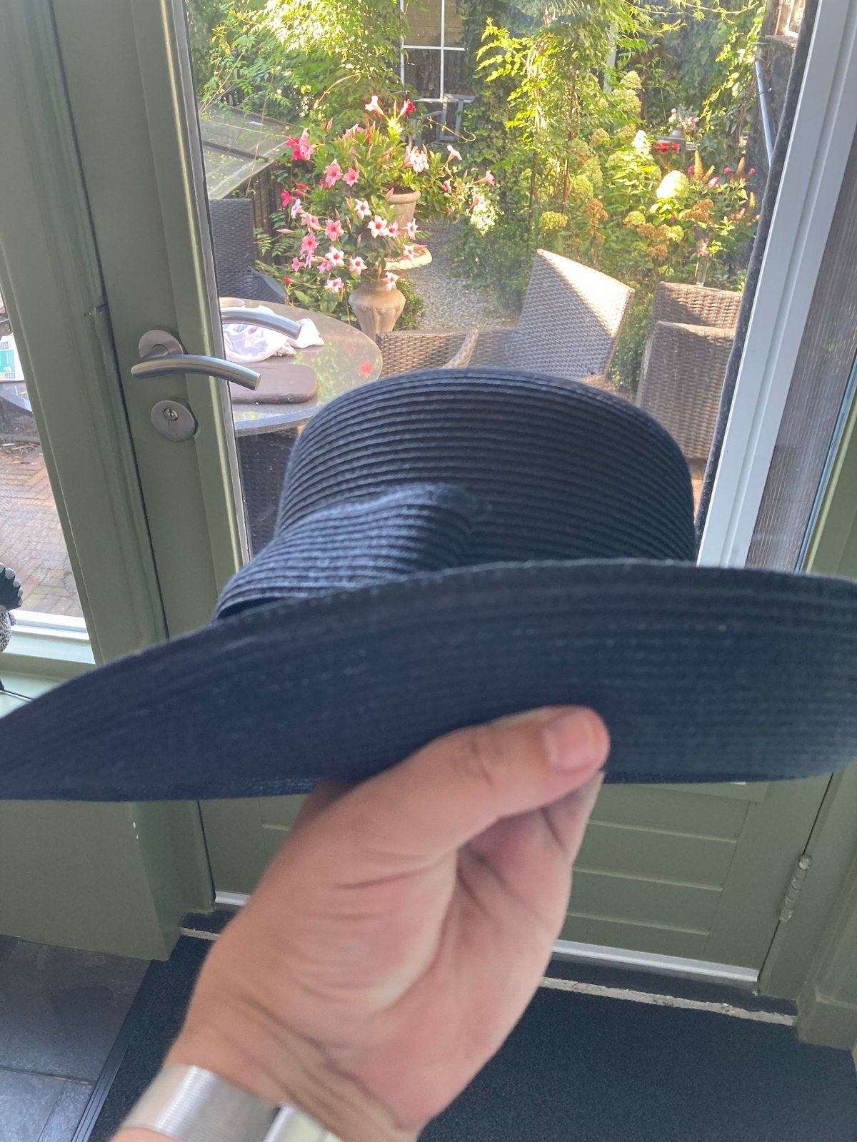 Stijlvolle donkerblauwe hoed met strik, Kleding | Dames, Hoeden en Petten, Ophalen of Verzenden, Nieuw, 56 of 57 cm (M, 7 of 7⅛ inch)