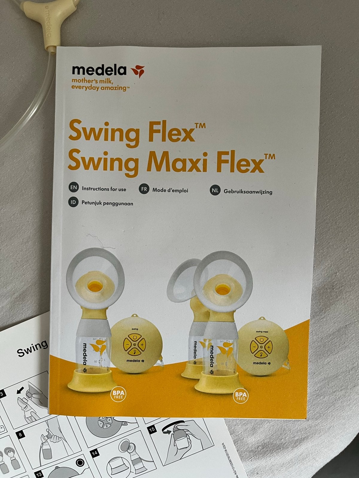 Medela Swing Maxi Flex dubbele elektrische borstkolf, Kinderen en Baby's, Babyvoeding en Toebehoren, Ophalen, Gebruikt, Dubbelzijdig