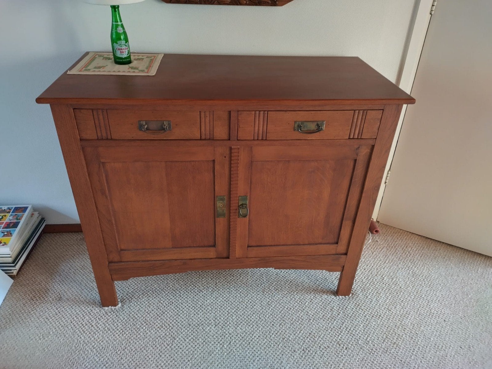 Antieke waskast / dressoir van eikenhout, Ophalen, Gebruikt, Eikenhout, Antiek, Klassiek