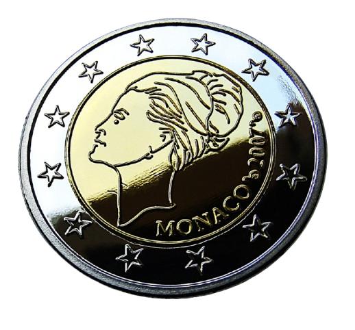 ** Monaco Grace Kelly 2 euro probe trial essai - PROOF  **, Verzenden, Monaco, 2 euro, Losse munt