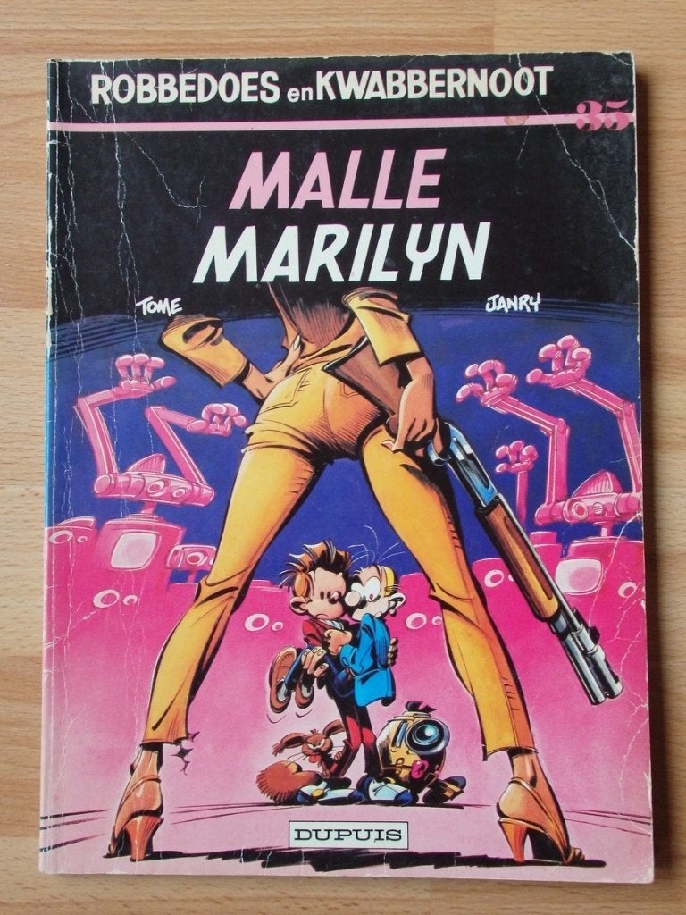 Robbedoes en Kwabbernoot 35 - Malle Marilyn, Boeken, Stripboeken, Eén stripboek, Ophalen, Gelezen, Tome & Janry